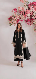 Chic Floral Embroidery Suit for Celebrations