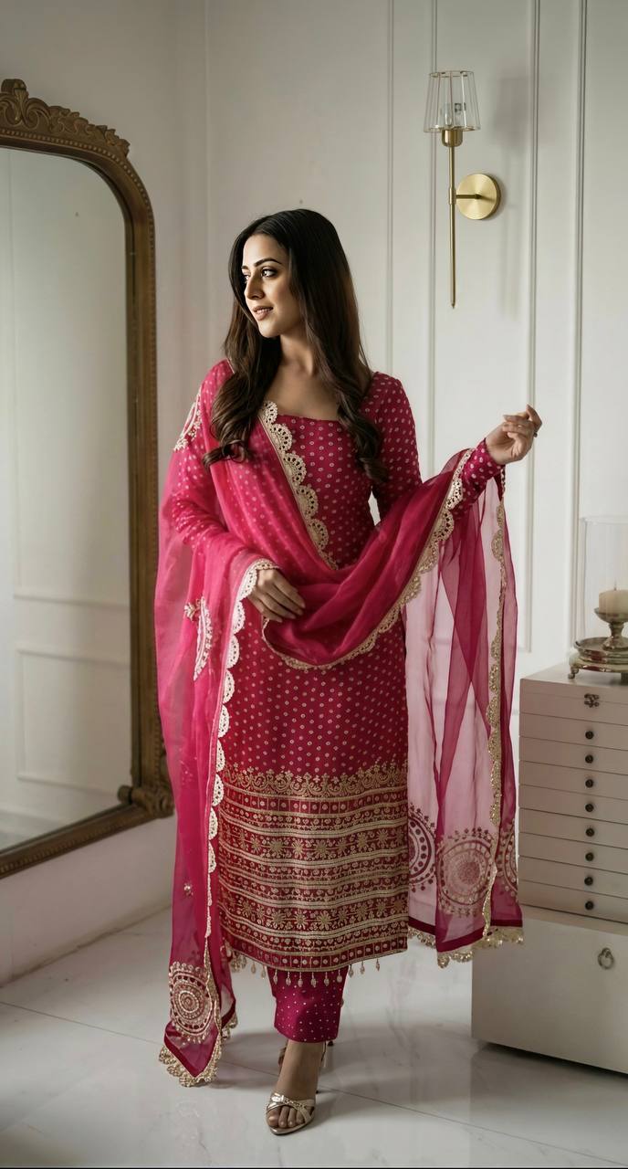 Timeless Rose Elegant Pink Suit Ensemble