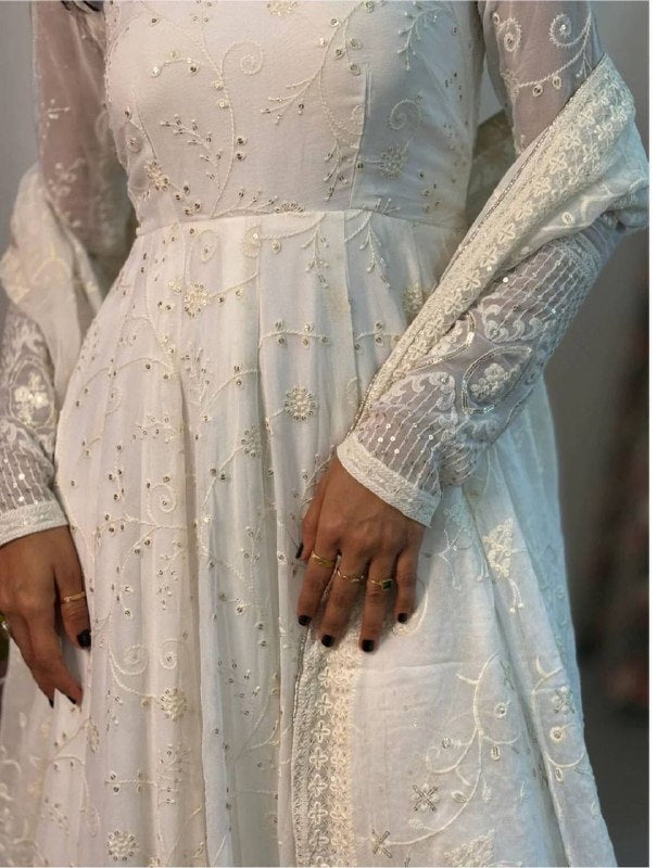 Celestial Charm White Dress Selfie Delight