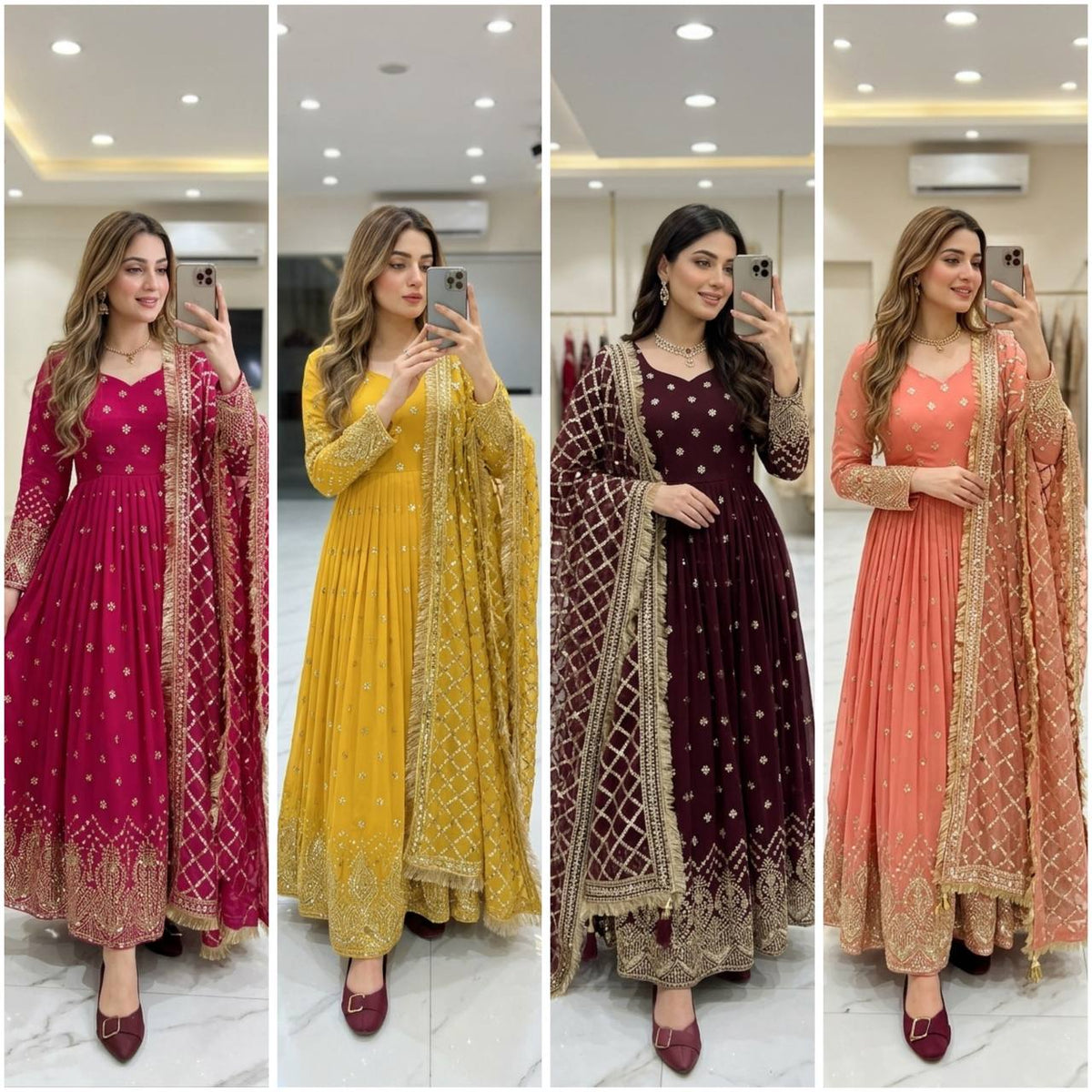 Diverse Anarkali Suits for Stylish Women