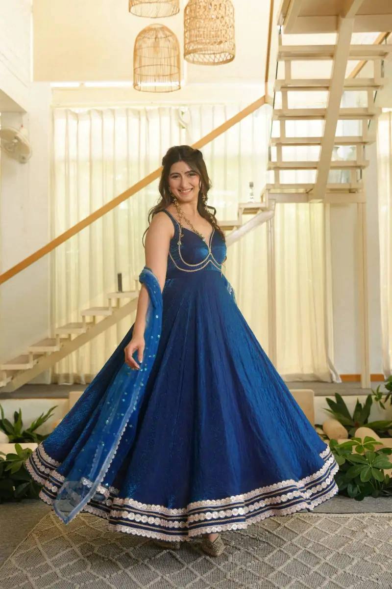 Enchanting Elegance Blue Dress for You