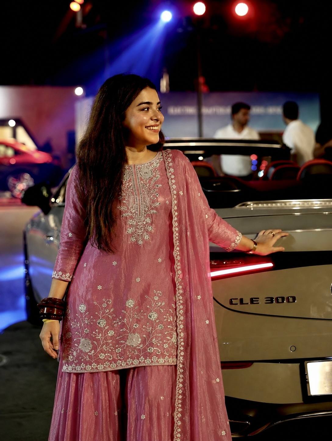 Vibrant Pink Plazzo Suit For Festive Celebrations