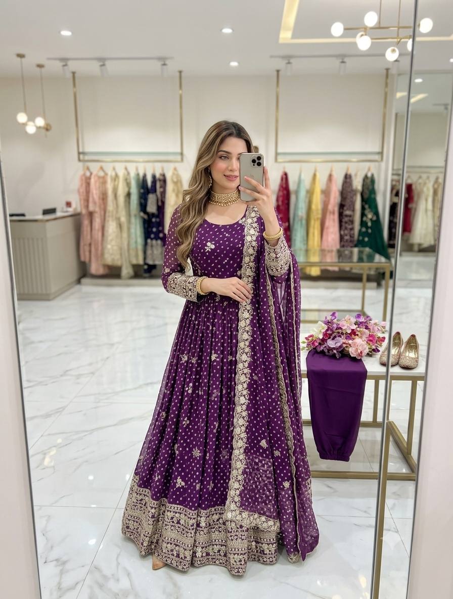 Vibrant Vogue Women’s Anarkali Fashion
