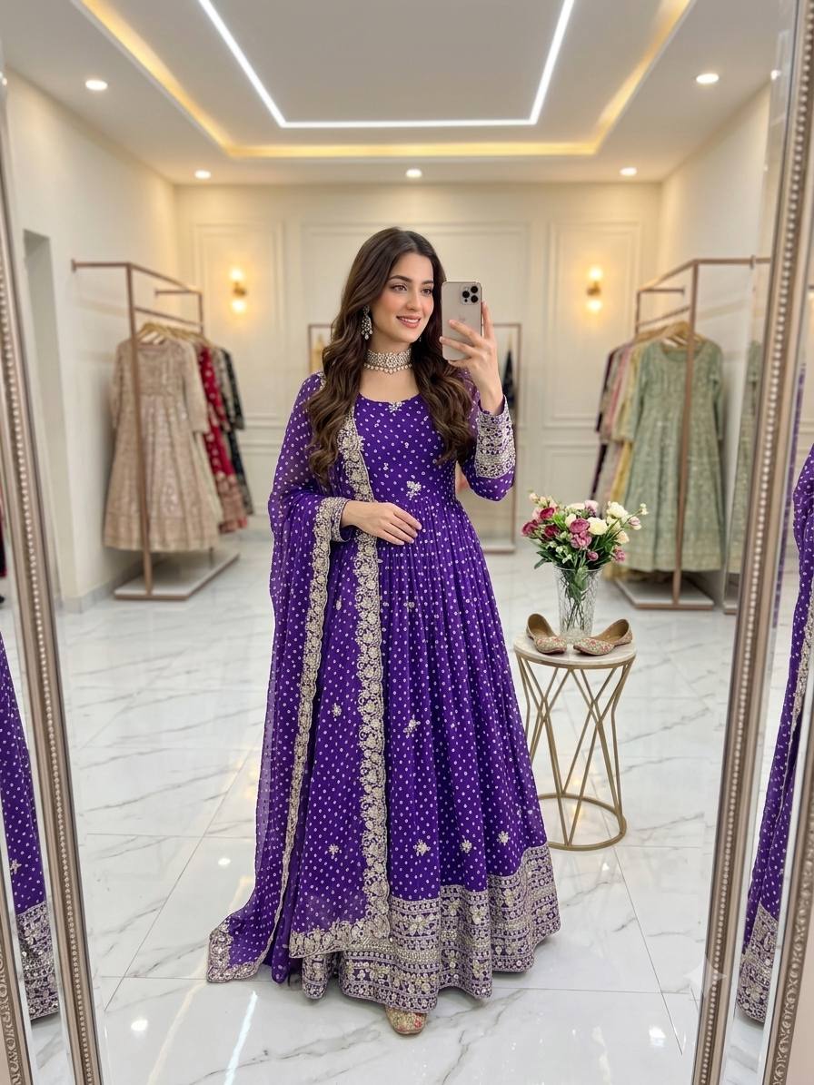 Vibrant Vogue Women’s Anarkali Fashion