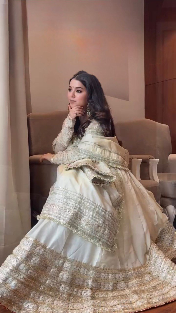 Ivory Elegance in Whisper of Tradition
