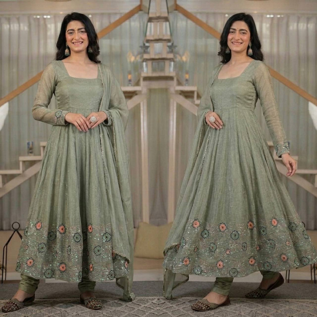 Graceful Anarkali Suit with Intricate Embroidery