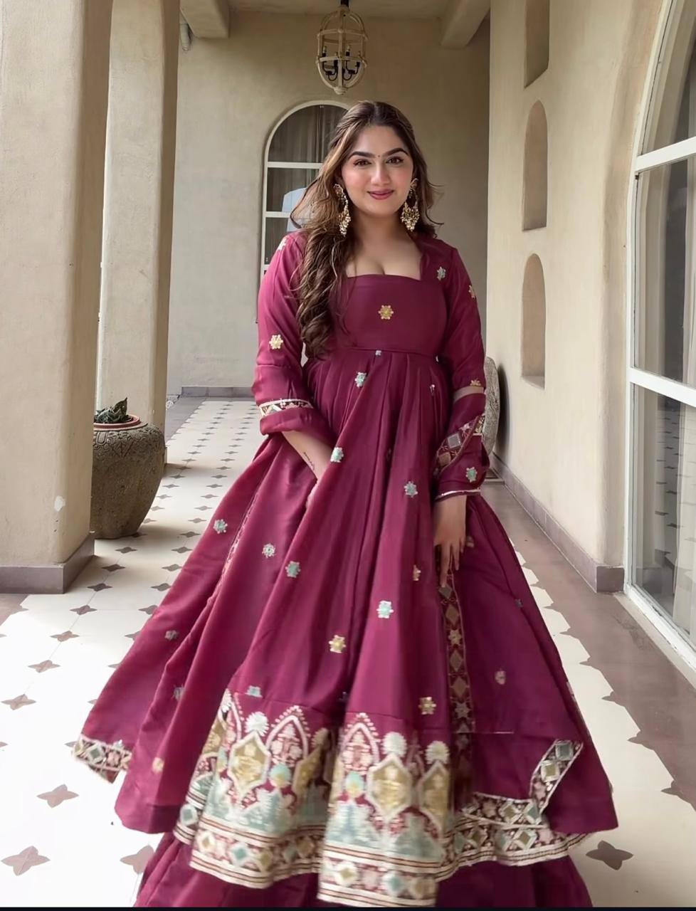 Luxurious Anarkali Suit for Celebrations