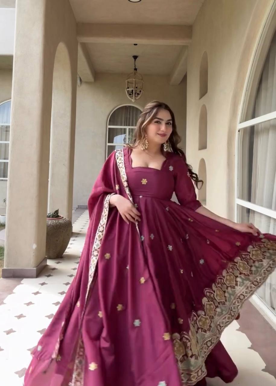 Luxurious Anarkali Suit for Celebrations