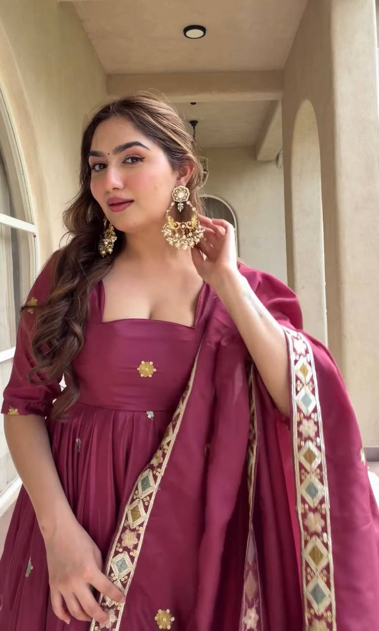 Luxurious Anarkali Suit for Celebrations