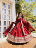 Graceful Maroon Anarkali Outfit for Fashion Lovers