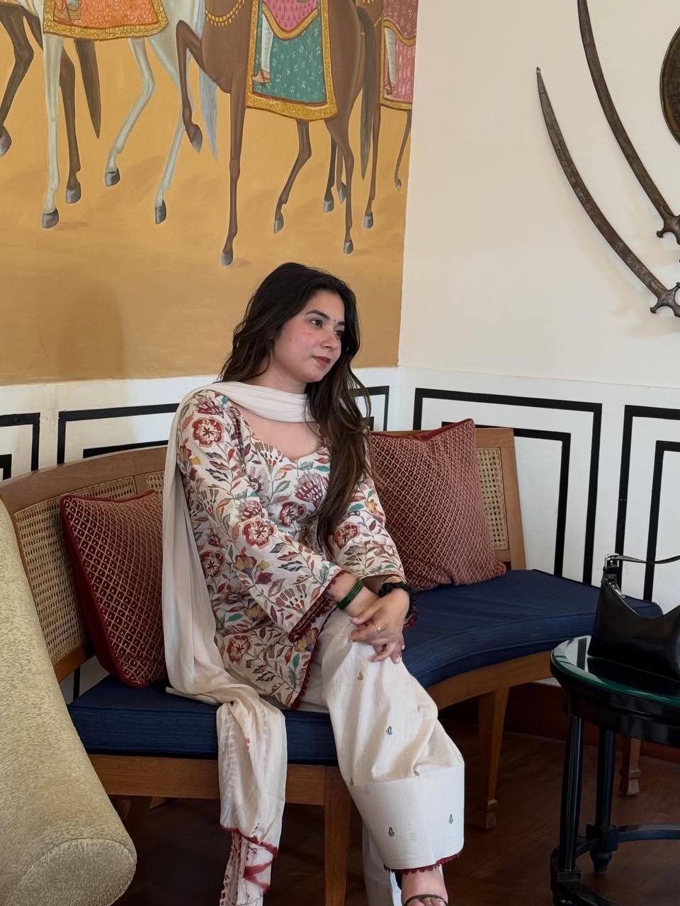 Elegant Floral Suit for Modern Women
