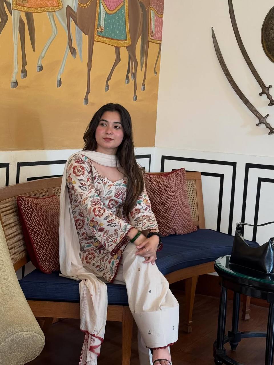 Elegant Floral Suit for Modern Women