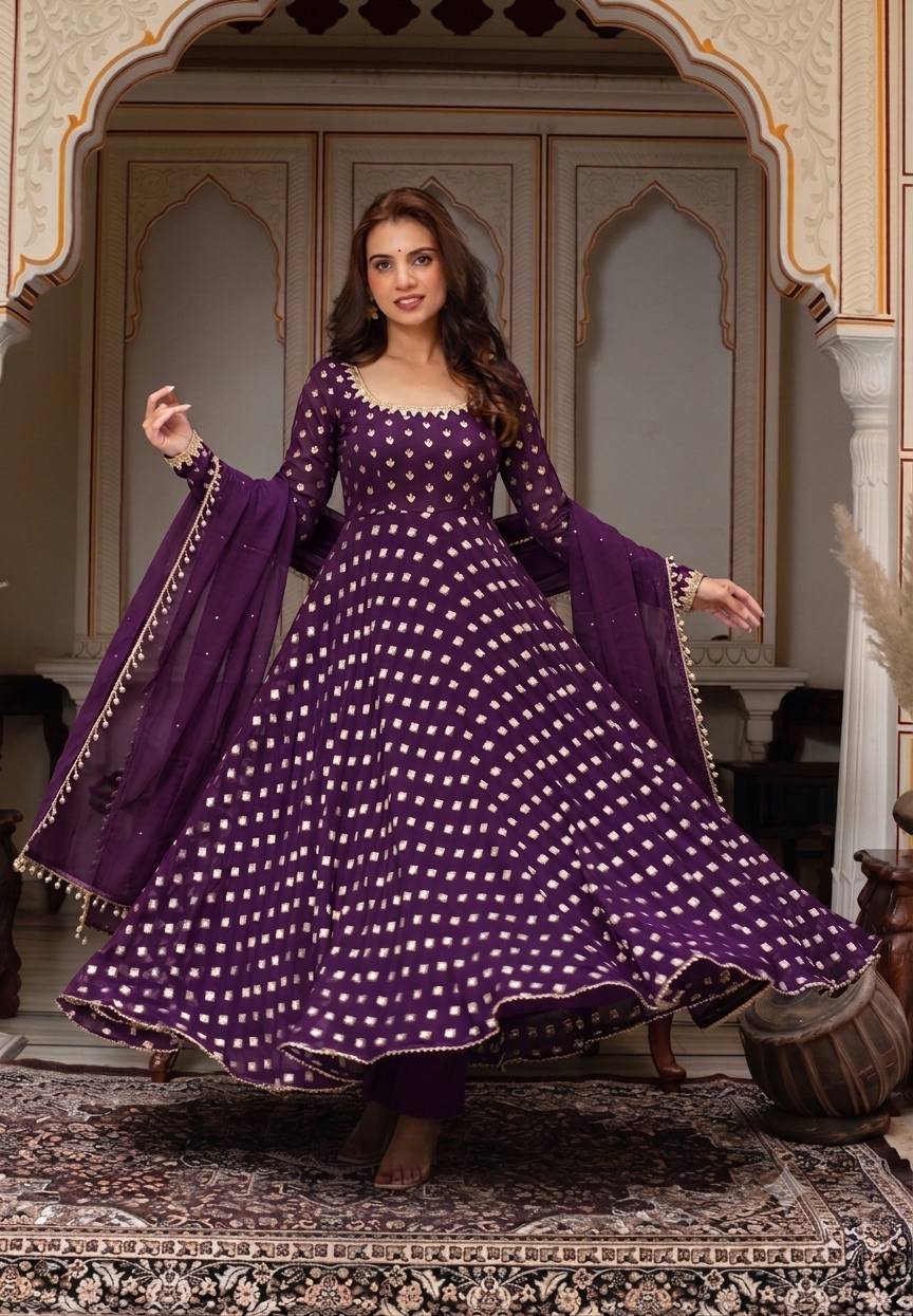 Graceful Anarkali Styles in Rich Colors
