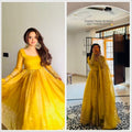 Radiant Elegance in Yellow Gown