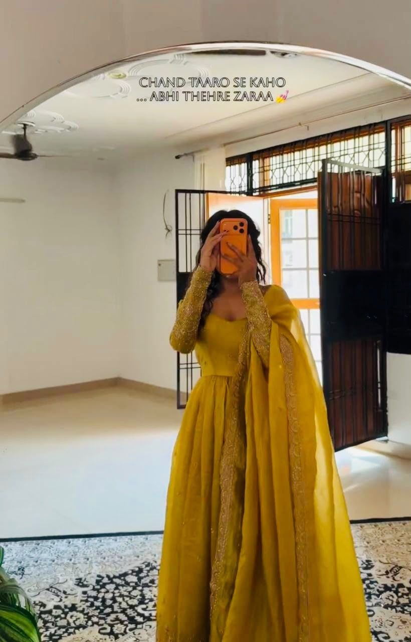 Radiant Elegance in Yellow Gown