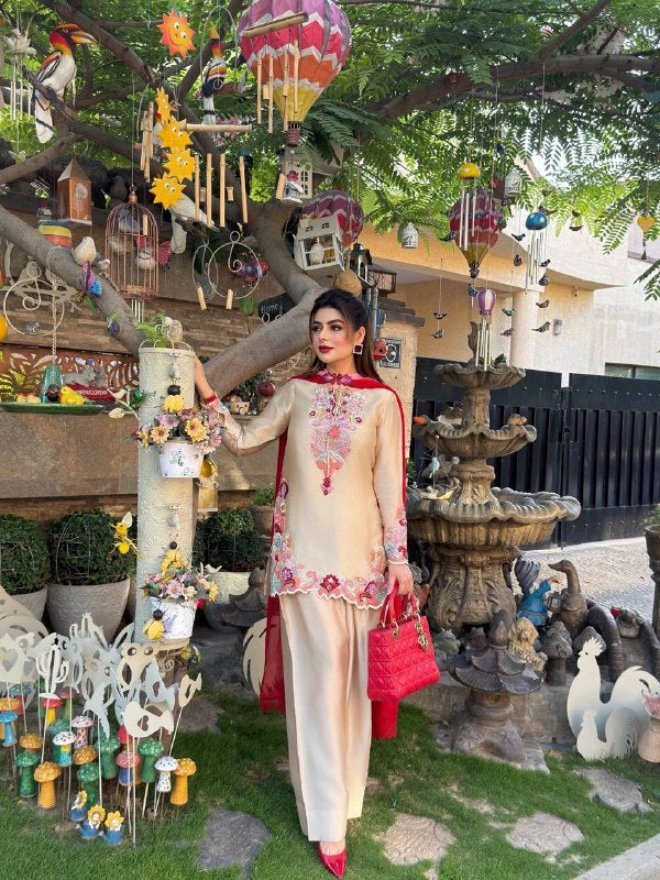 Timeless Beauty in Striking Ensemble