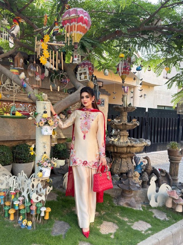Timeless Beauty in Striking Ensemble