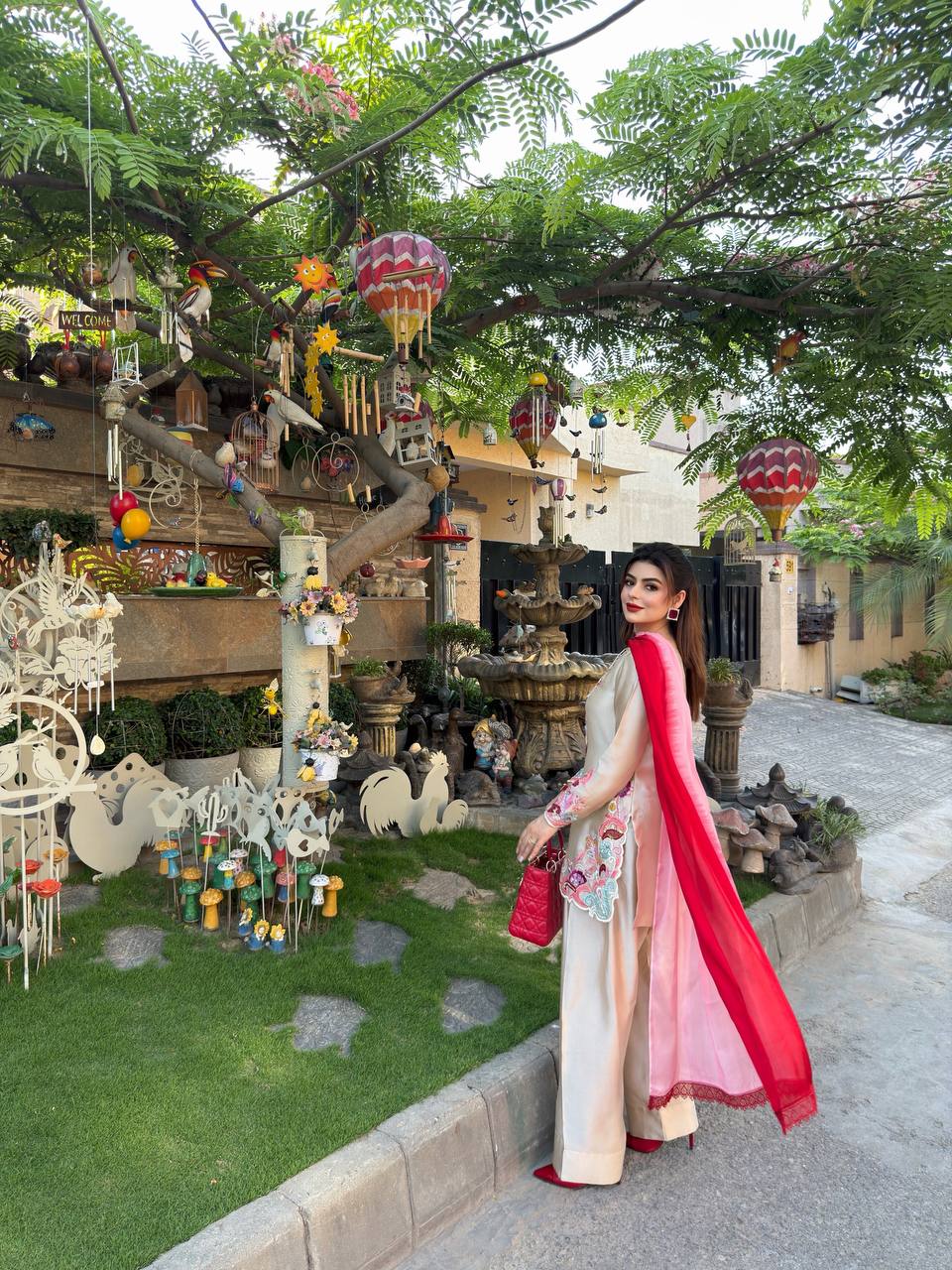 Timeless Beauty in Striking Ensemble