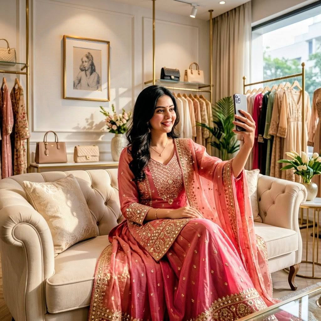 Radiant Moments in a Pink Outfit