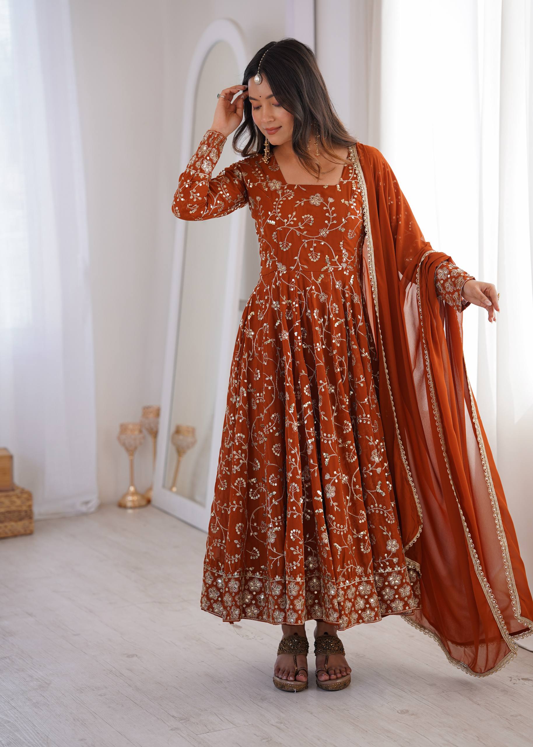 Radiant Elegance Anarkali Dress