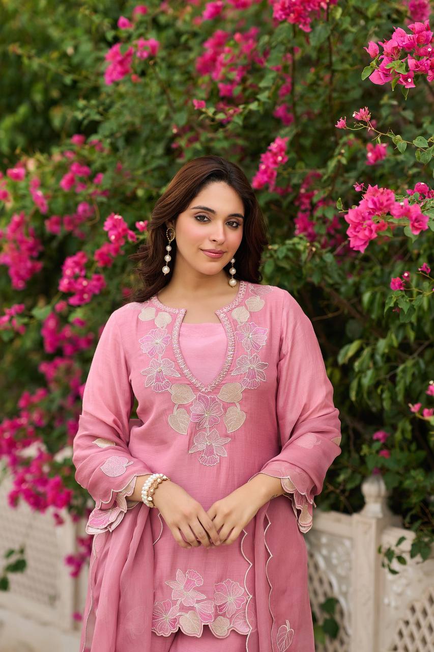 Graceful Pink Outfit for Special Events