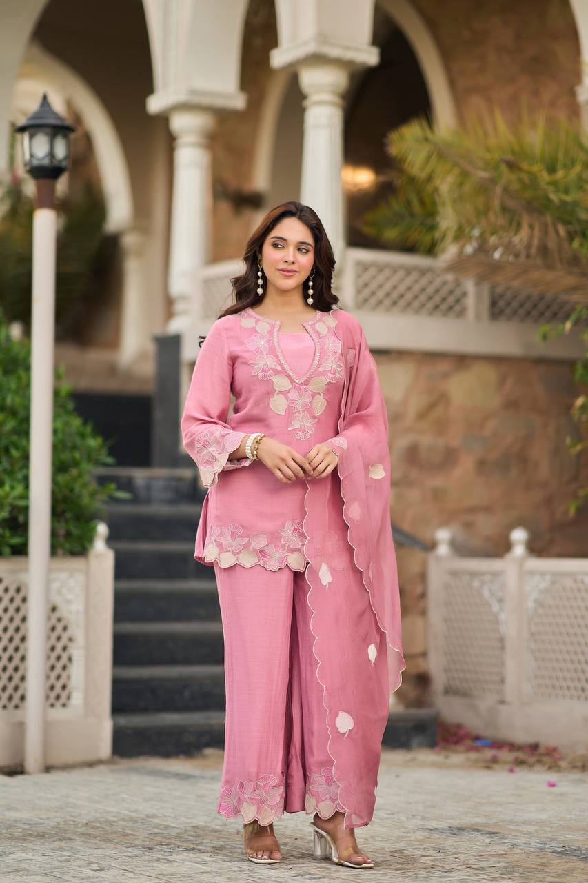 Graceful Pink Outfit for Special Events
