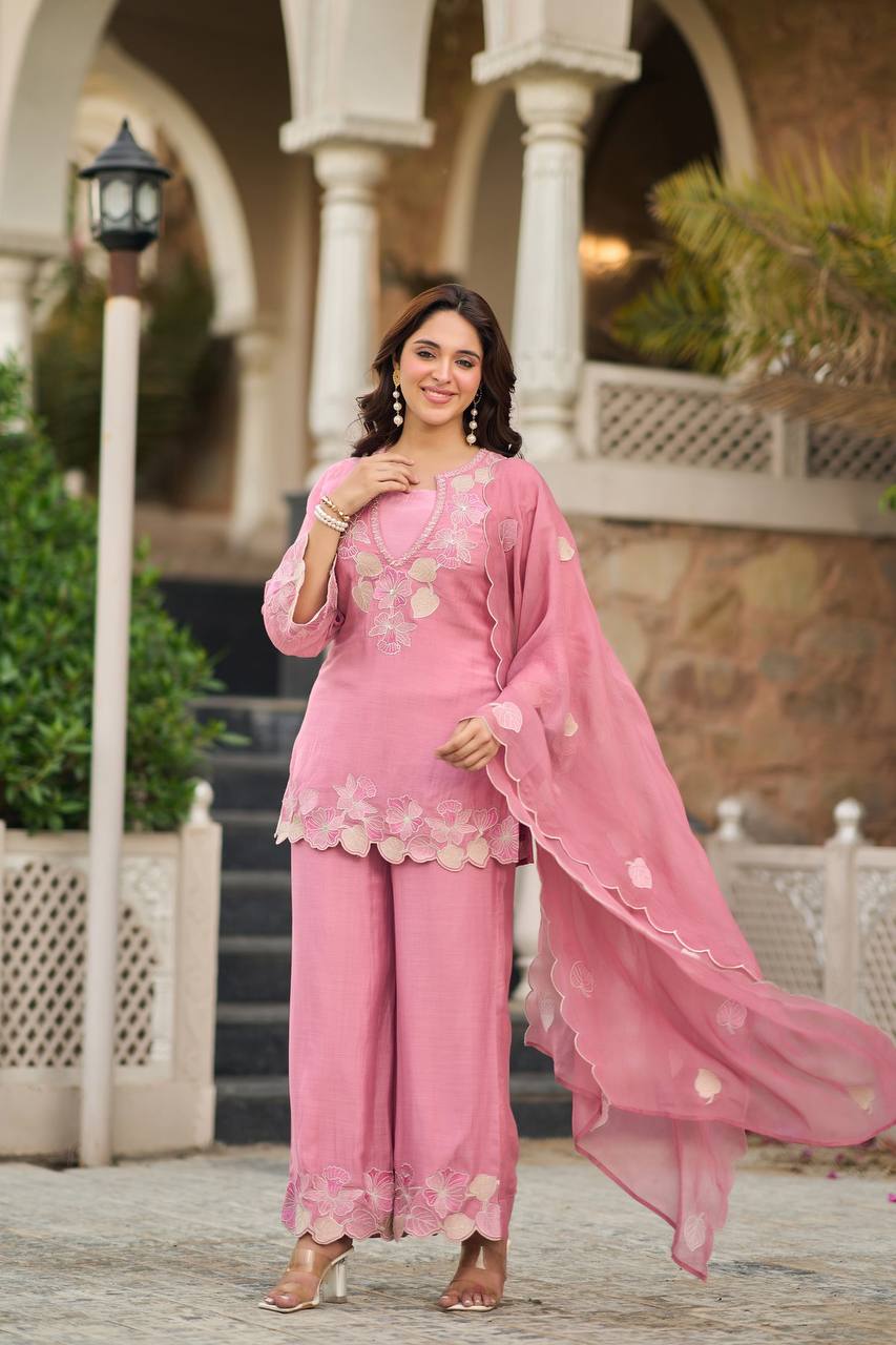 Graceful Pink Outfit for Special Events