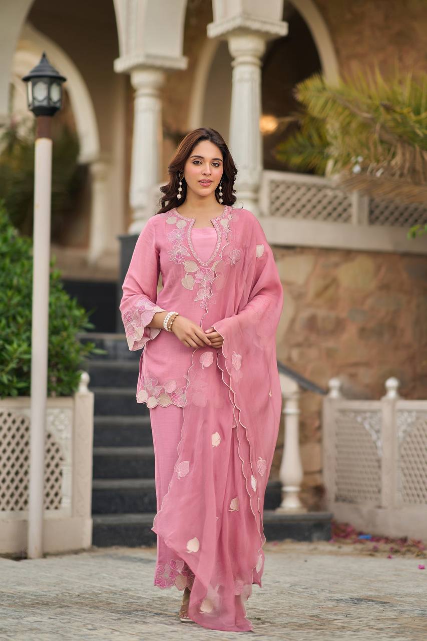 Graceful Pink Outfit for Special Events