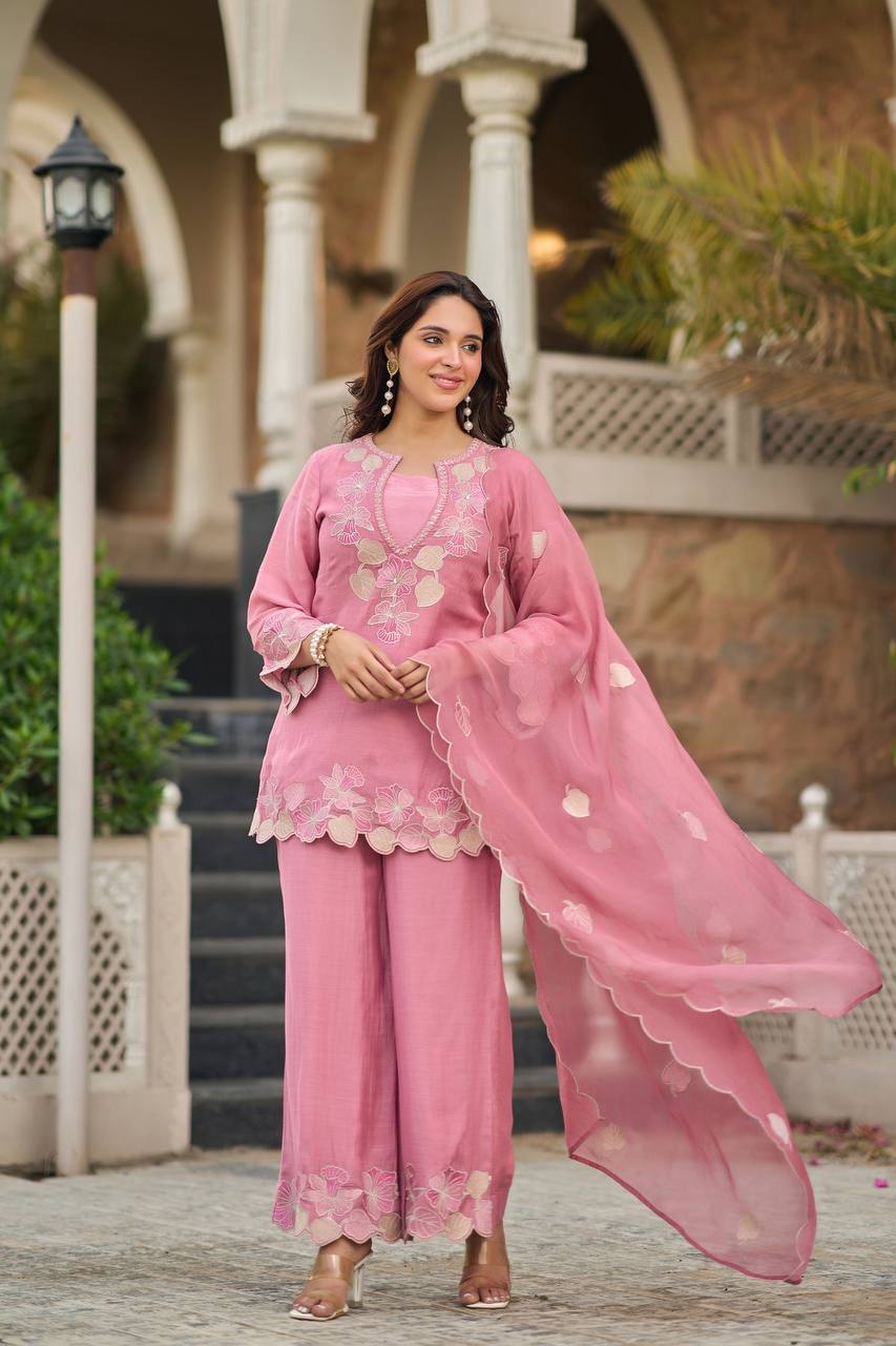 Graceful Pink Outfit for Special Events