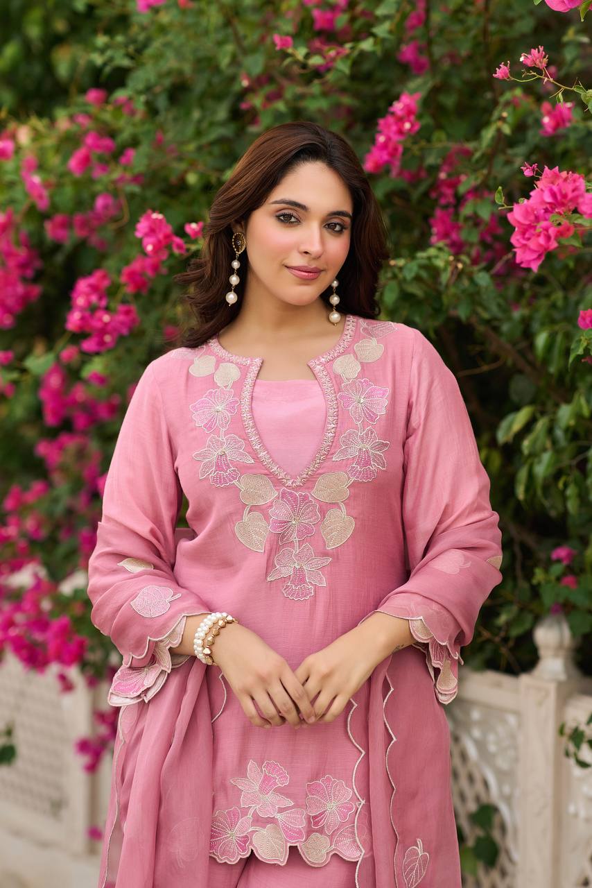 Graceful Pink Outfit for Special Events