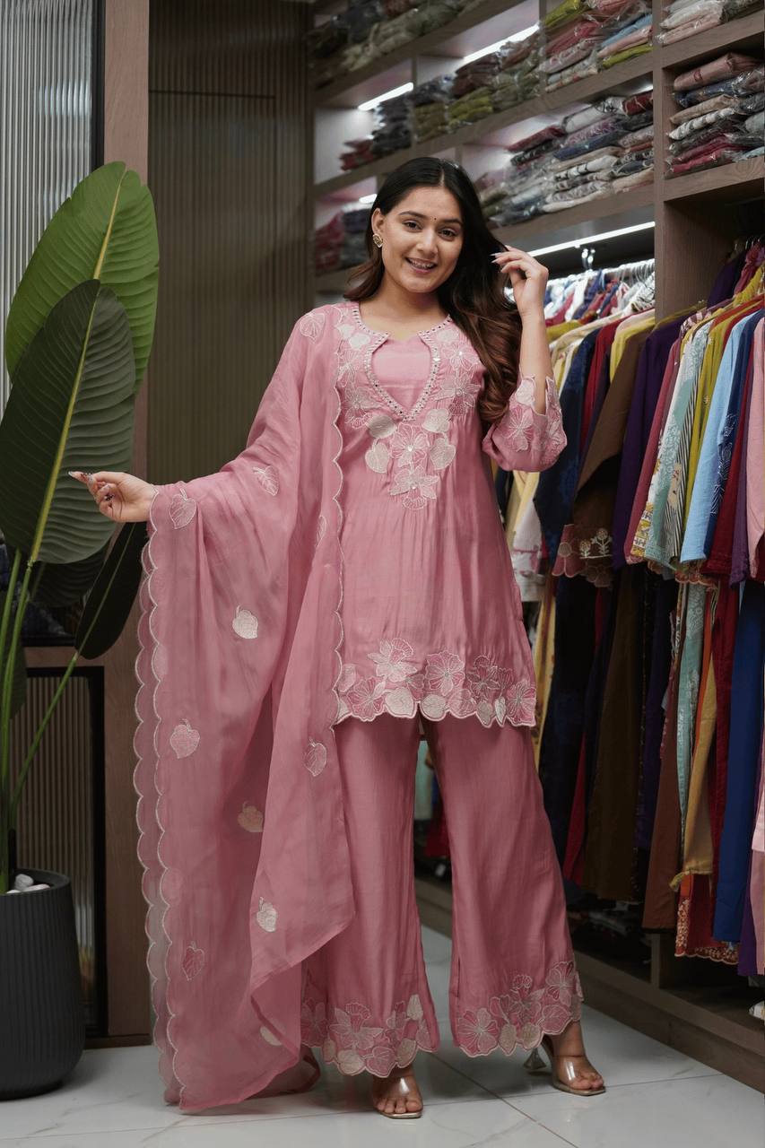Graceful Pink Outfit for Special Events