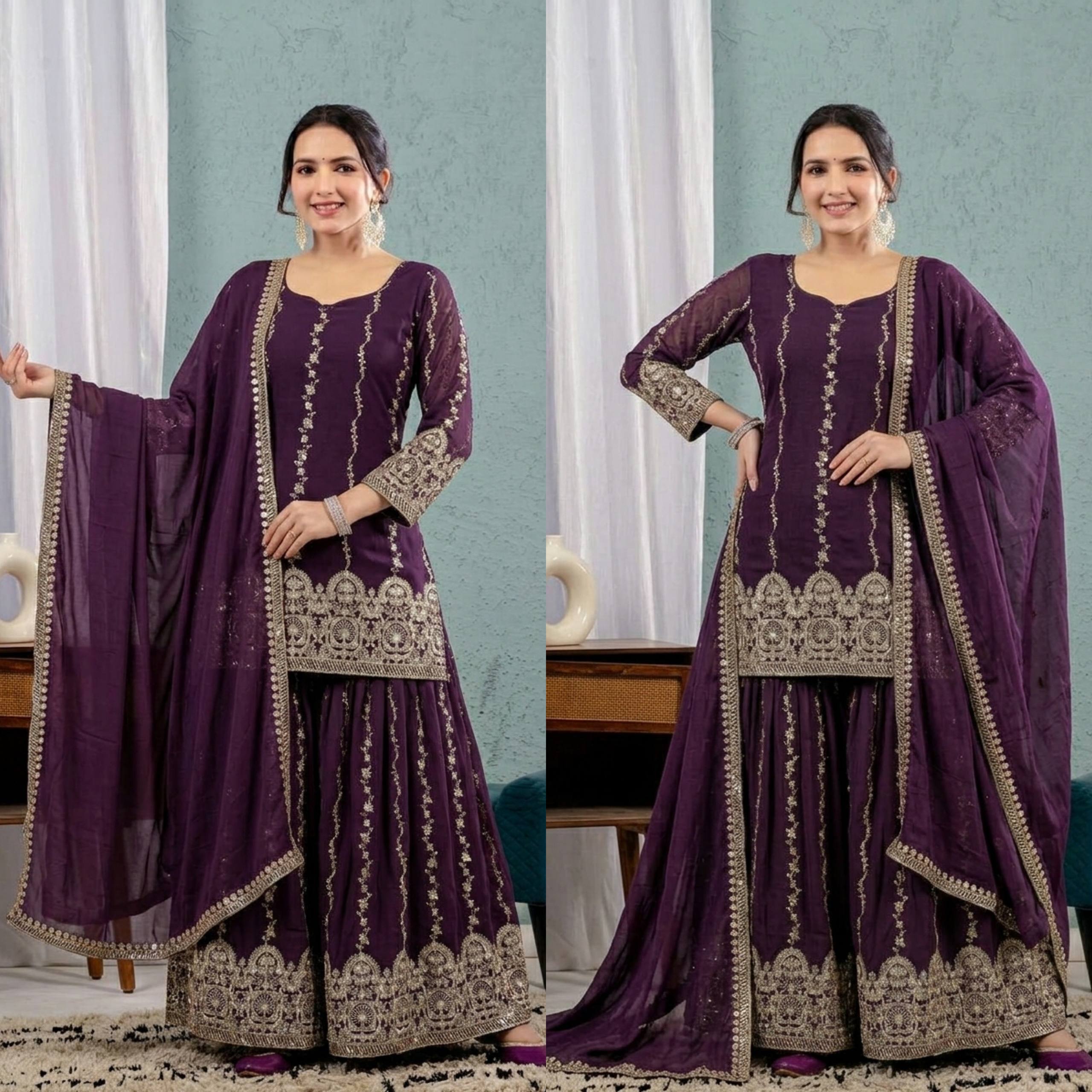 Stylish Purple Ensemble for Modern Women