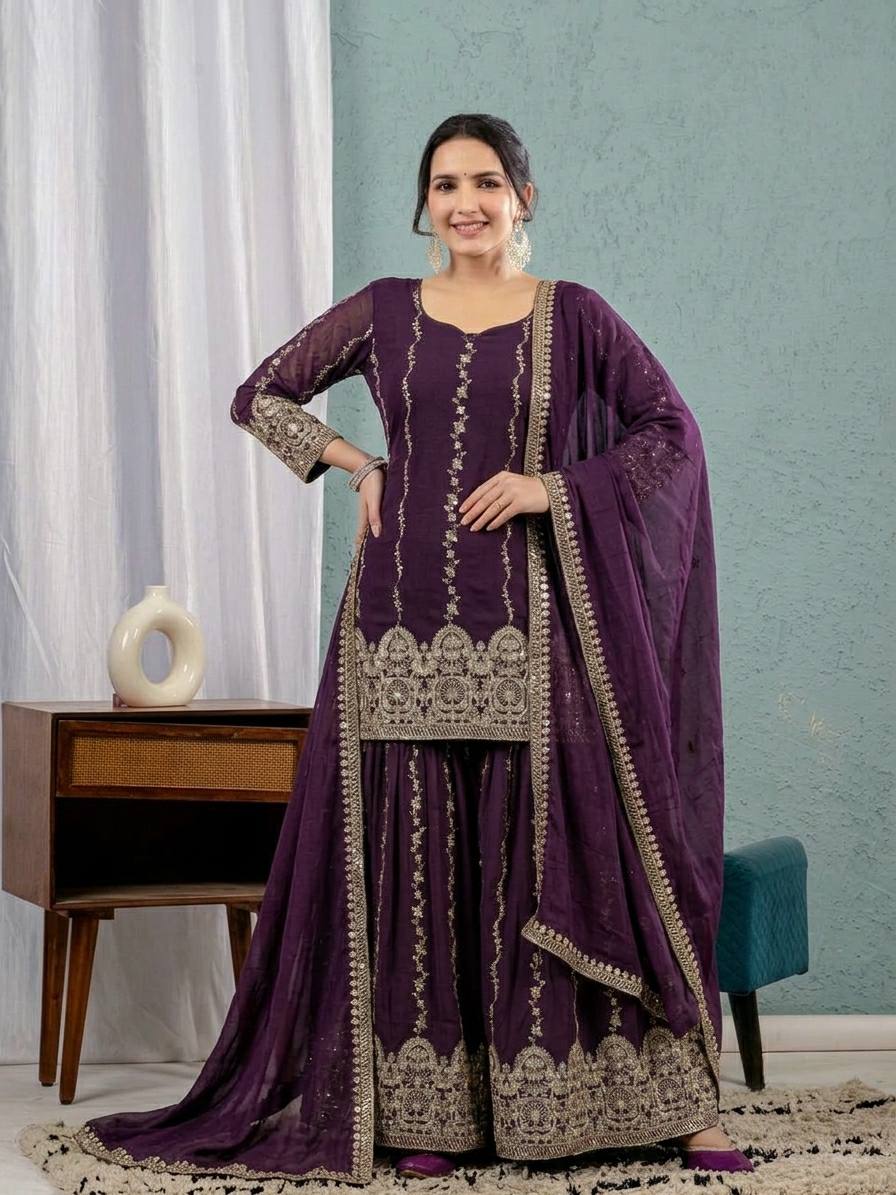 Stylish Purple Ensemble for Modern Women