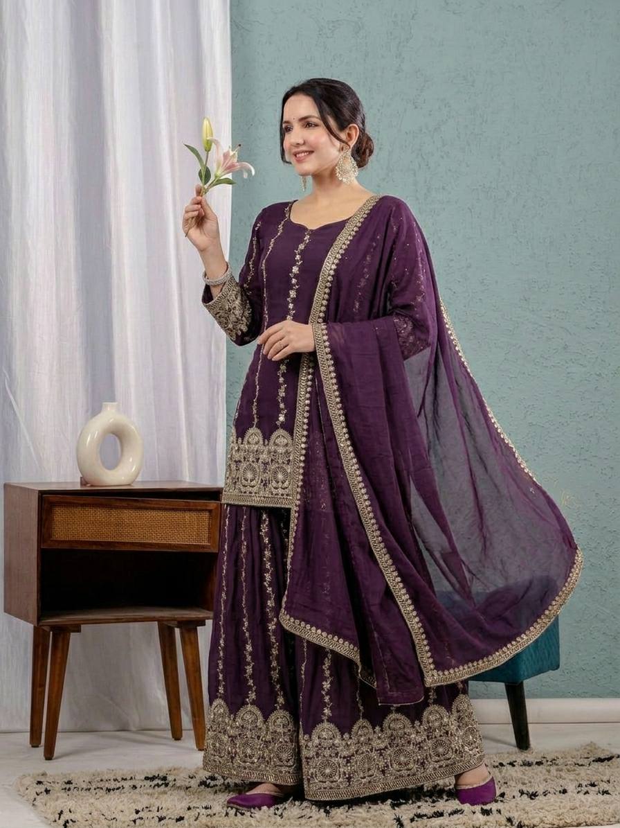 Stylish Purple Ensemble for Modern Women