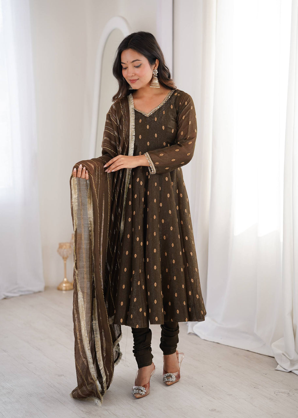 Serene Sophistication Anarkali for Every Occasion