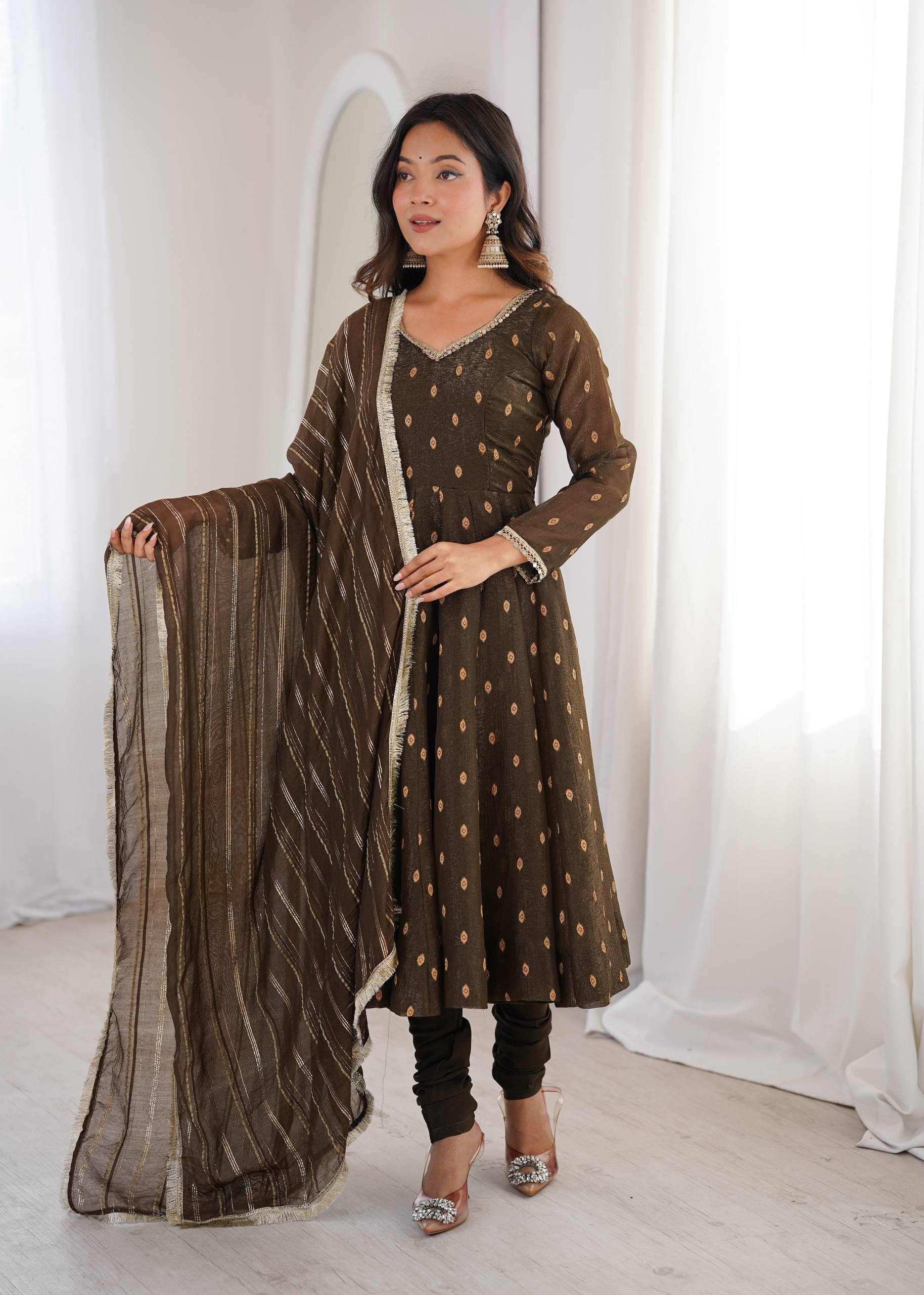 Serene Sophistication Anarkali for Every Occasion