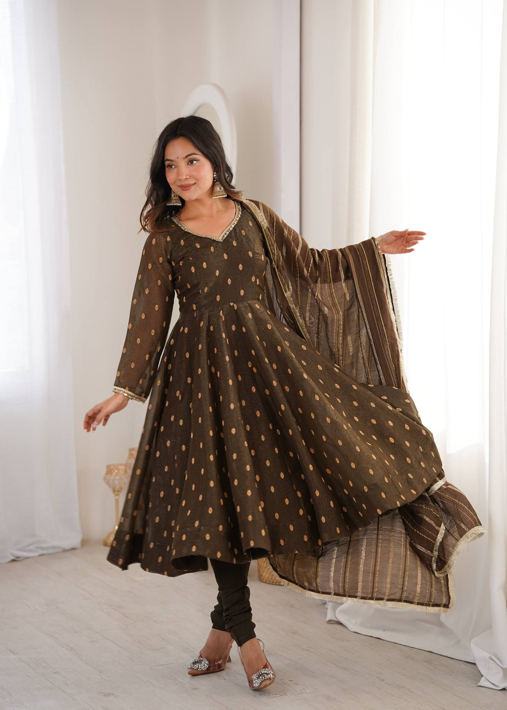 Serene Sophistication Anarkali for Every Occasion