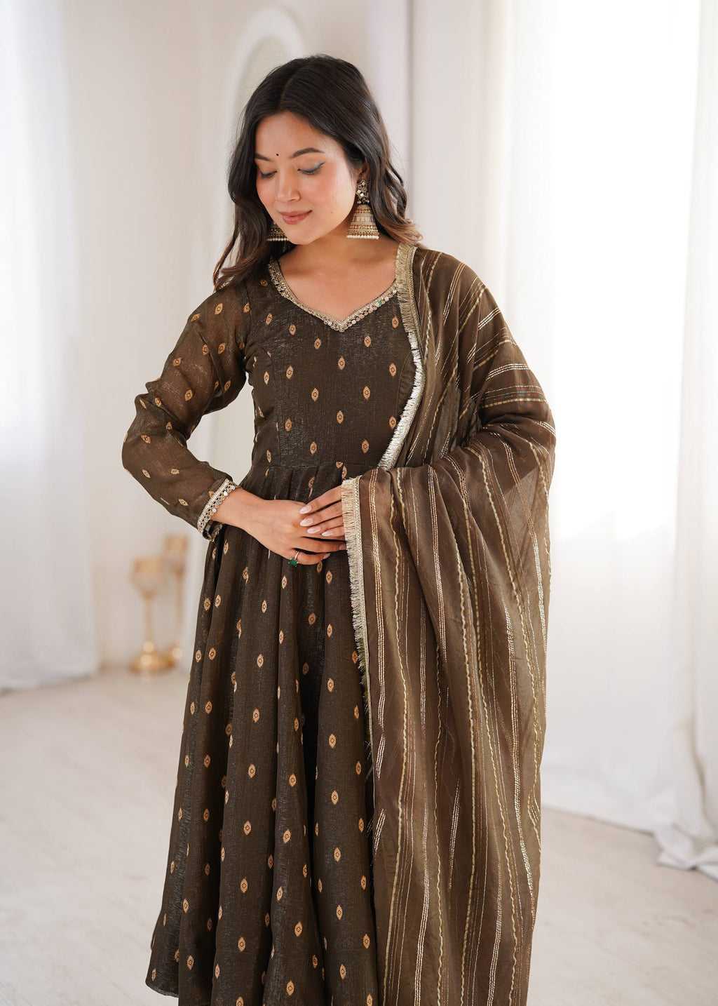 Serene Sophistication Anarkali for Every Occasion
