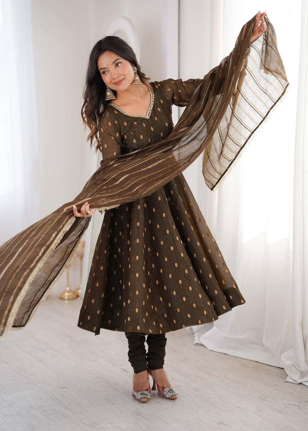 Serene Sophistication Anarkali for Every Occasion