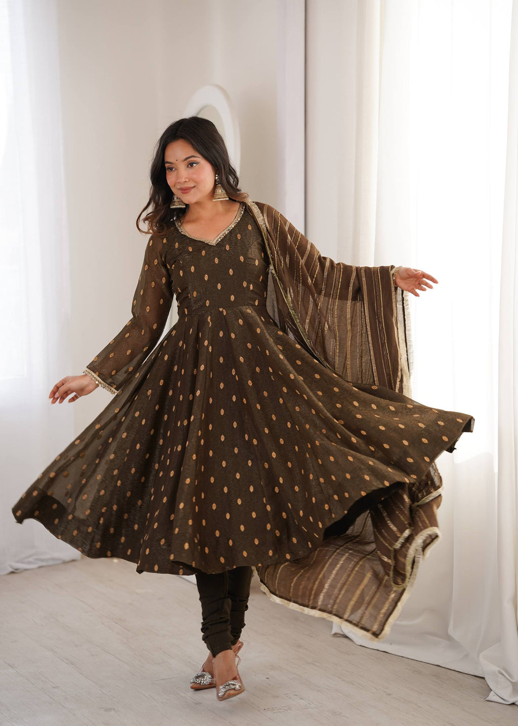 Serene Sophistication Anarkali for Every Occasion