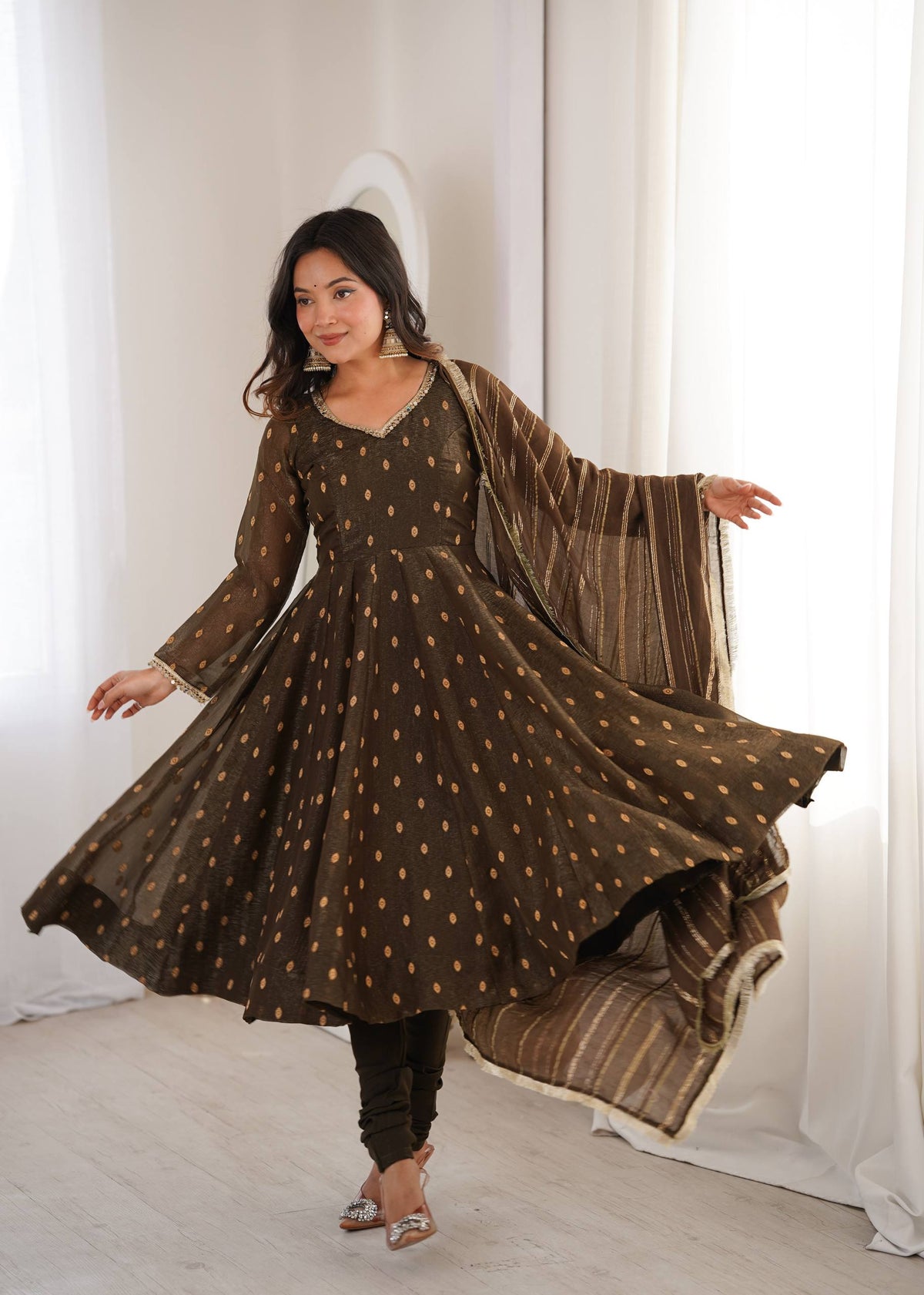 Serene Sophistication Anarkali for Every Occasion