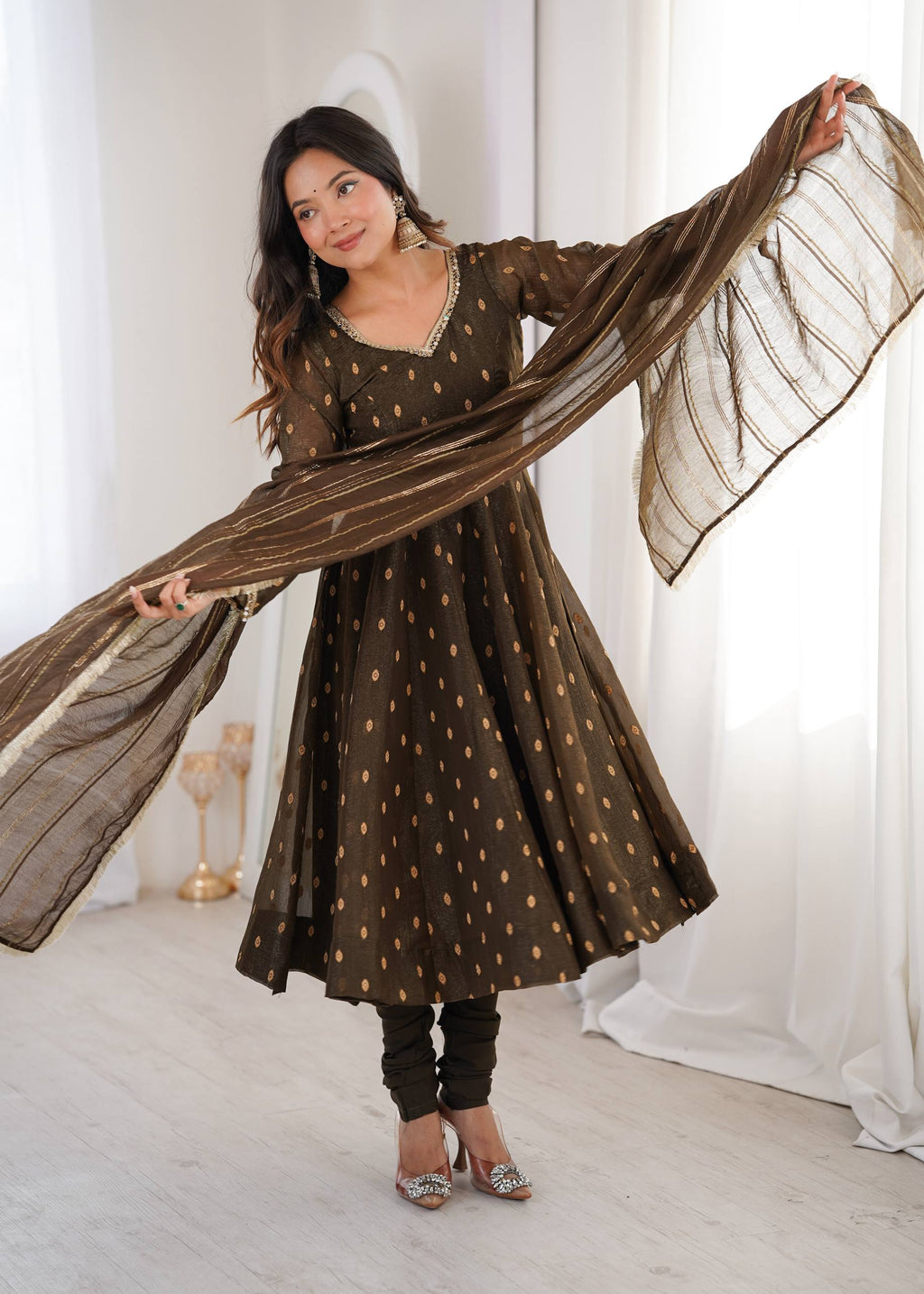 Serene Sophistication Anarkali for Every Occasion