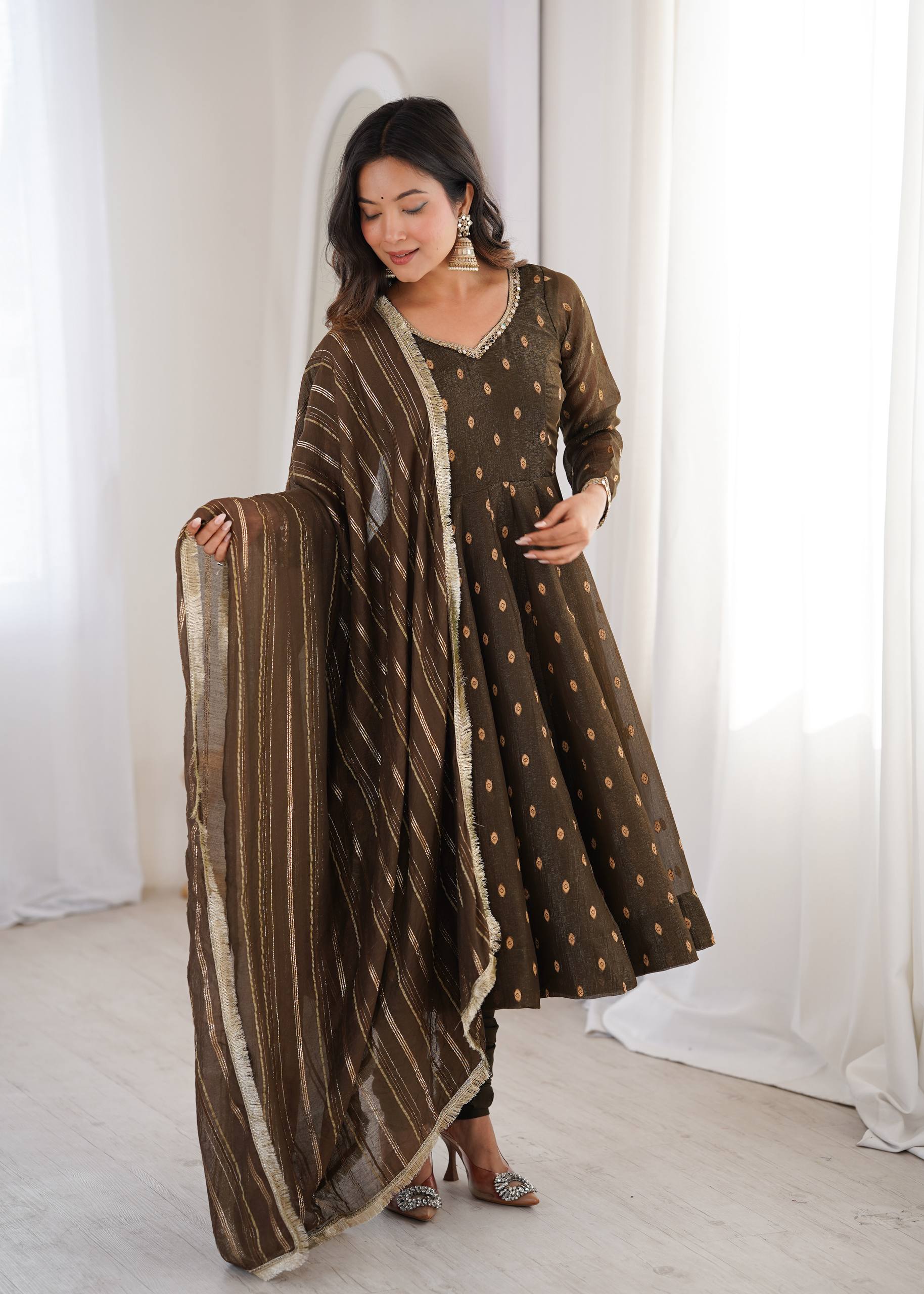 Serene Sophistication Anarkali for Every Occasion