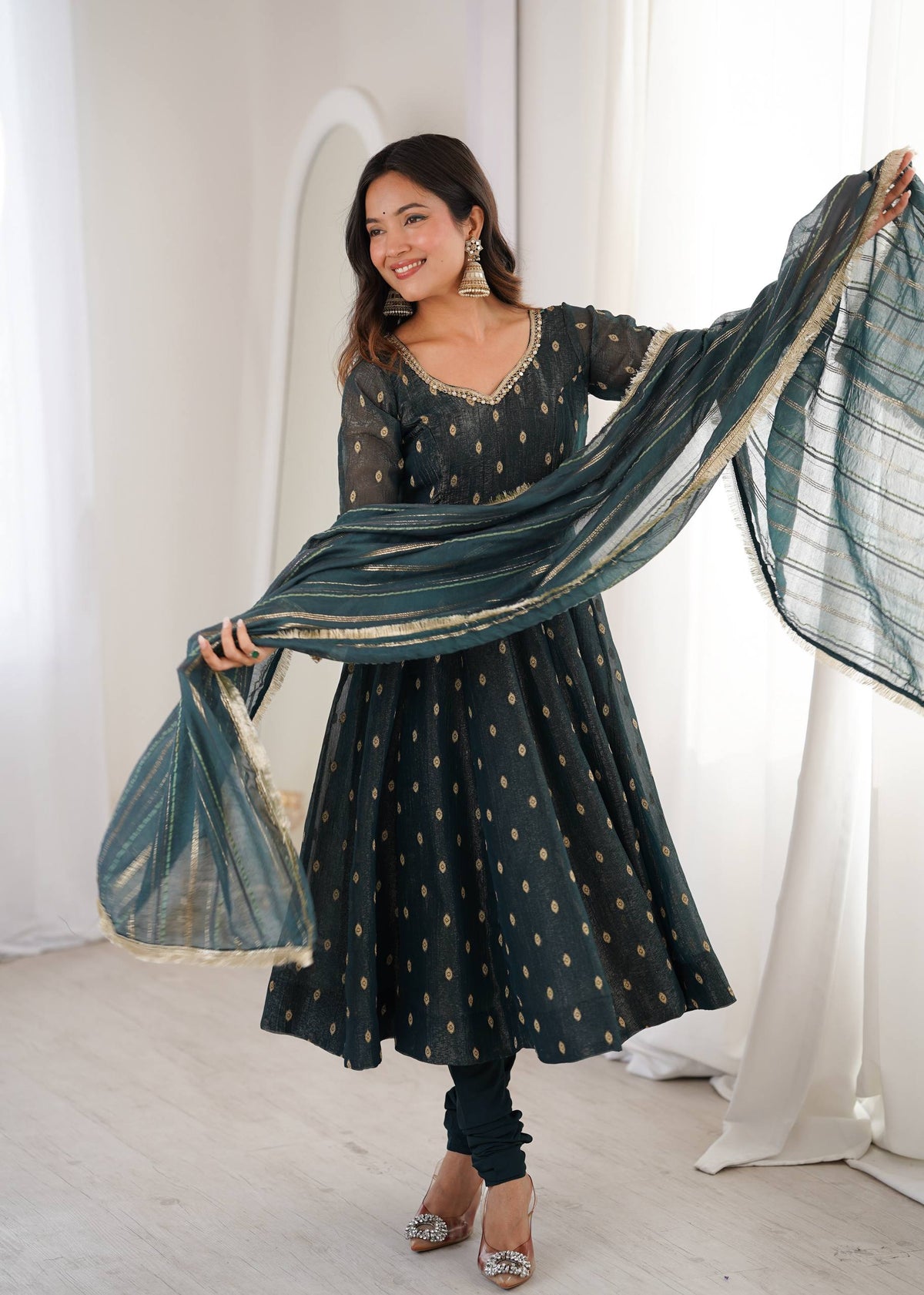 Serene Sophistication Anarkali for Every Occasion