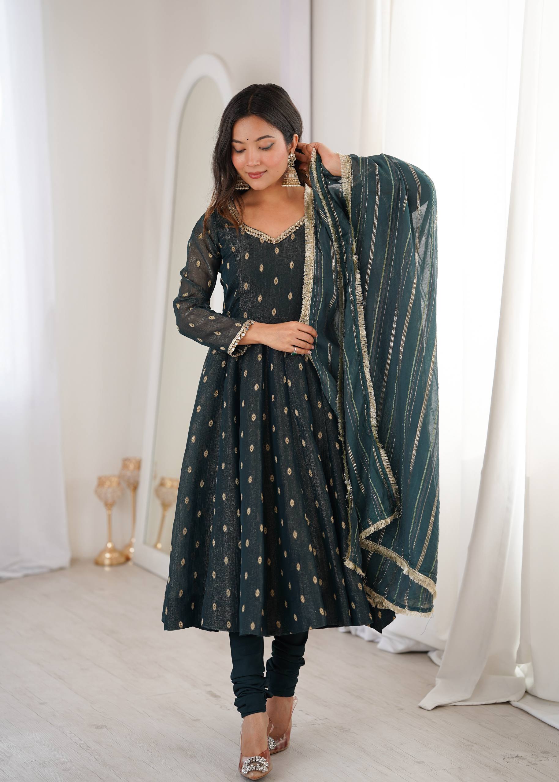 Serene Sophistication Anarkali for Every Occasion