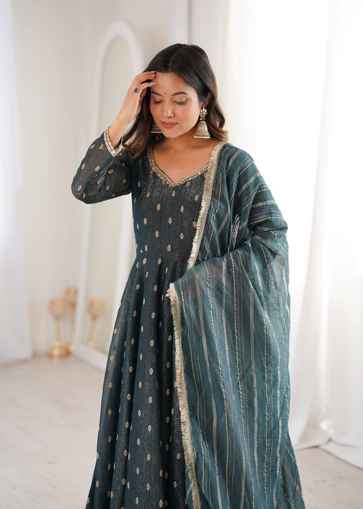 Serene Sophistication Anarkali for Every Occasion