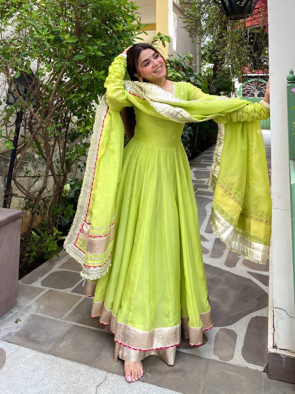 Stylish Moments Captured in Bright Attire