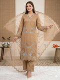 Elegant beige traditional Punjabi suit set