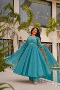 Embroidered Ethnic Anarkali Suit Set