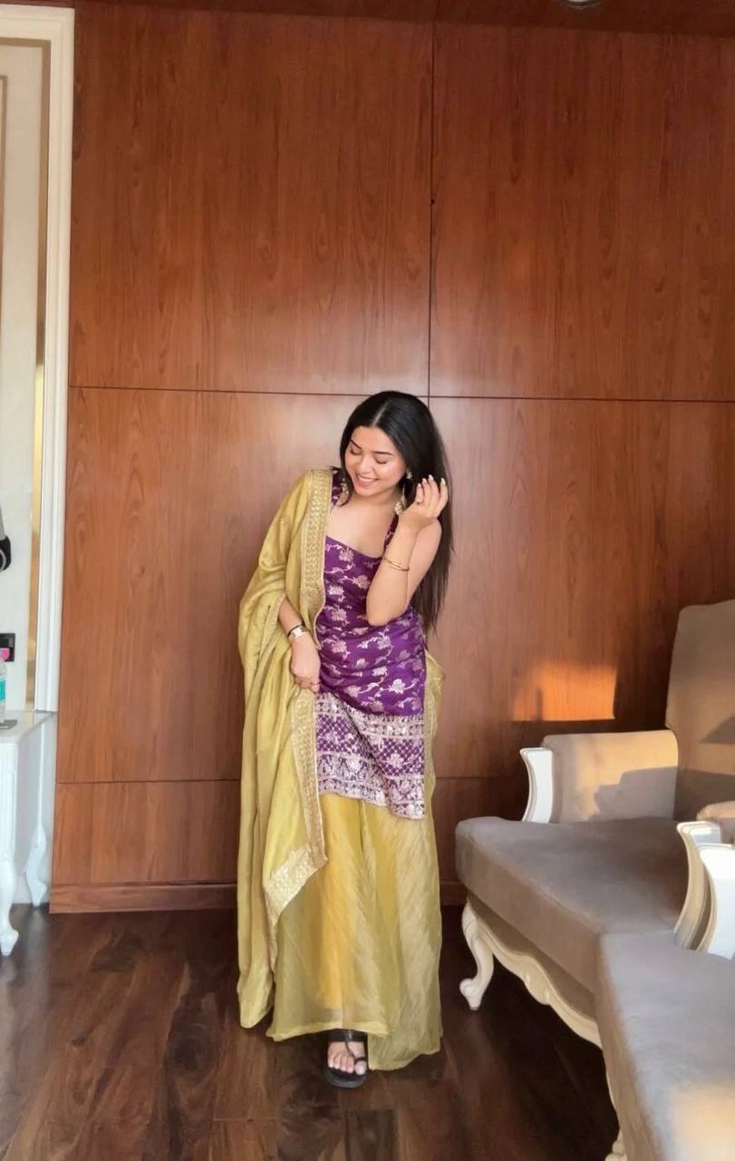 Radiant Elegance A Woman in Vibrant Attire